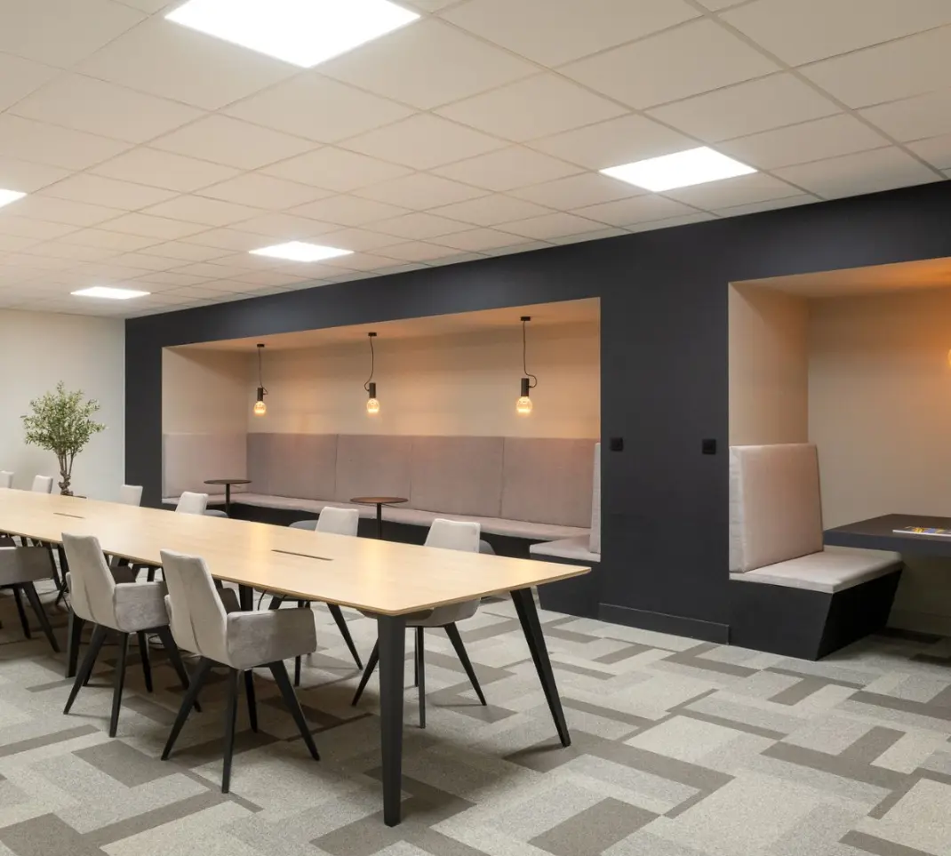 Vergaderzaal ingericht door Ergonomio voor WSC in Milmort