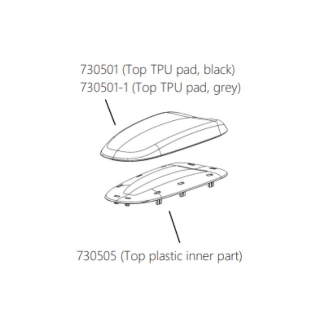 RH Mereo vervangingsonderdeel Armpad 8T