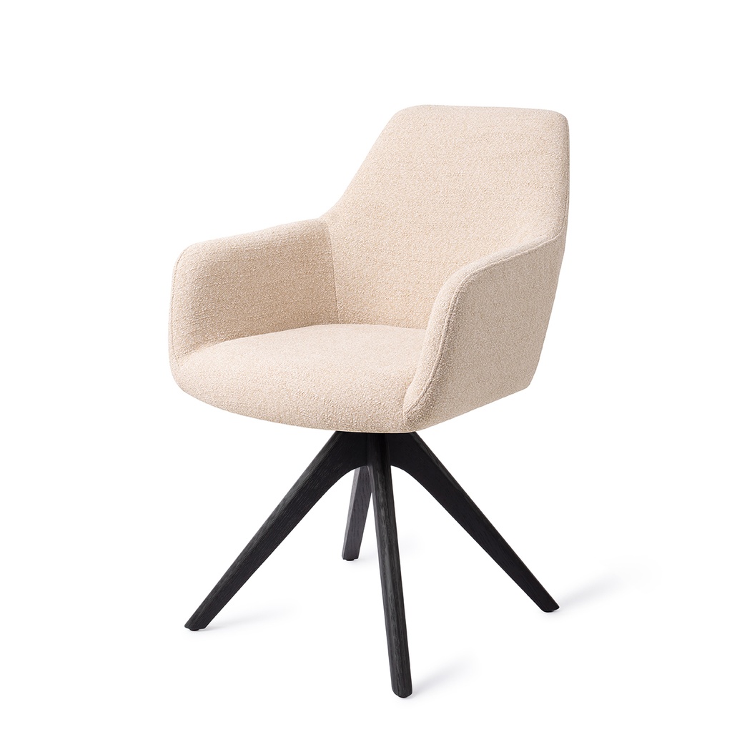 Hiroo stoel – 4-poots hout draaibaar (revolve)