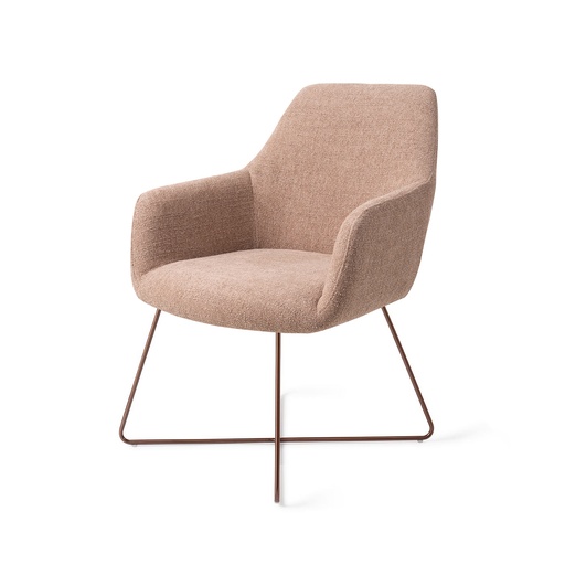 Chaise Hiroo – piètement croisé métal