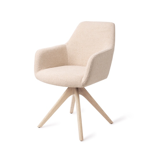 Hiroo stoel – 4-poots hout draaibaar (revolve)